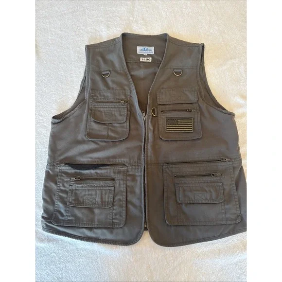 Blue Stone Conceal & Carry Vest Mens XL Safety Tactical Pockets Army Green USA - Picture 1 of 14
